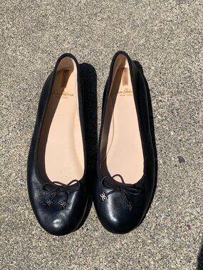 Sam Edelman Felicia Luxe Flat Black Leather Flats Size 9M